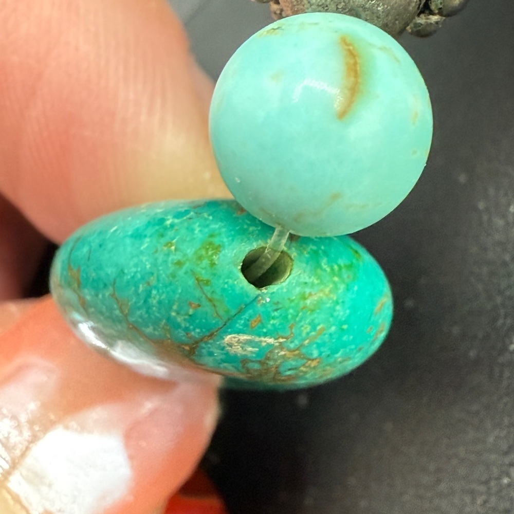 Czech Glass and Dyed Howlite Beaded Necklace - Picture 10 of 16